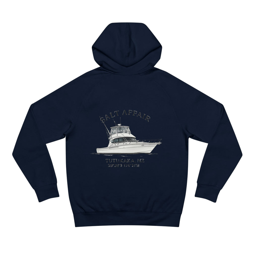 Custom Boat Artwork Hoodie — Your Boat, Your Story | NZ Made to Order