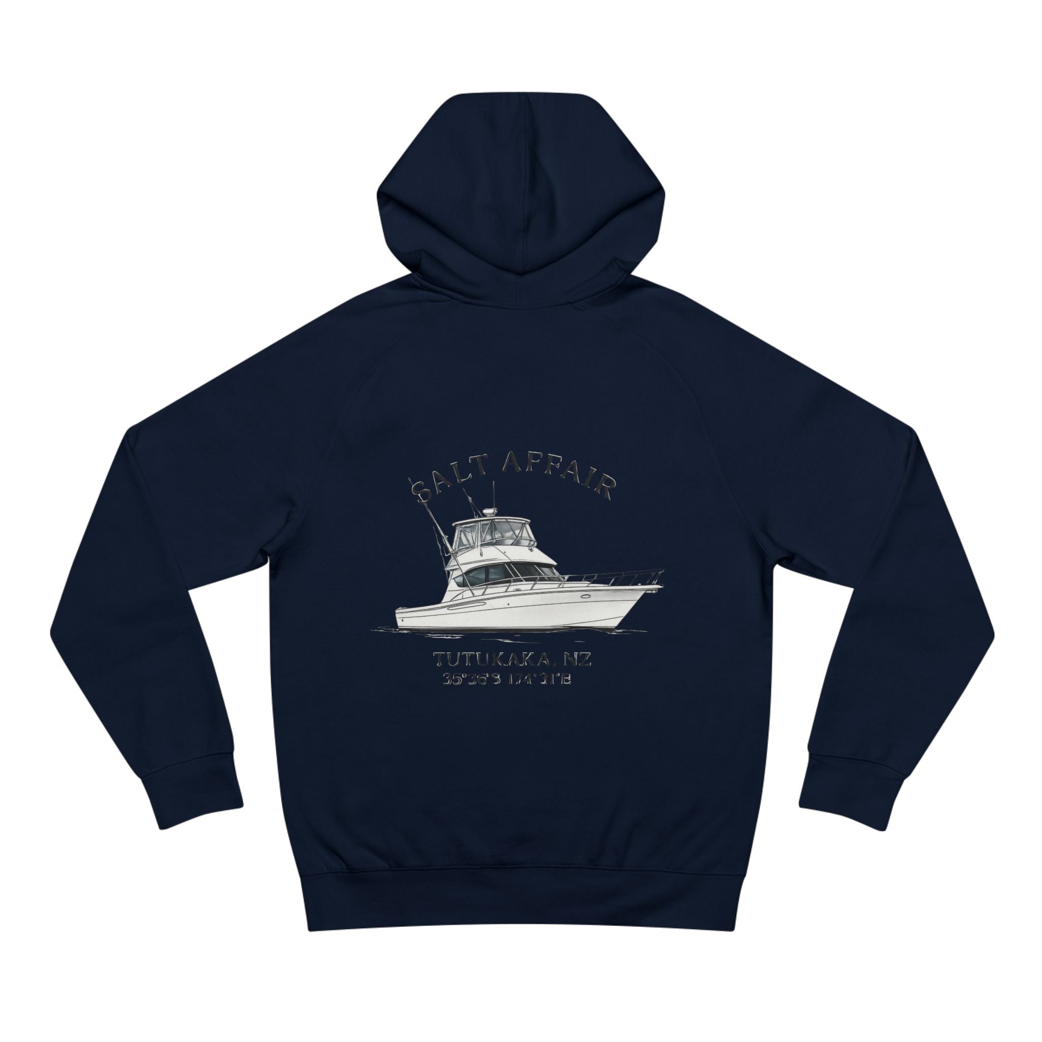 Custom Boat Artwork Hoodie — Your Boat, Your Story | NZ Made to Order