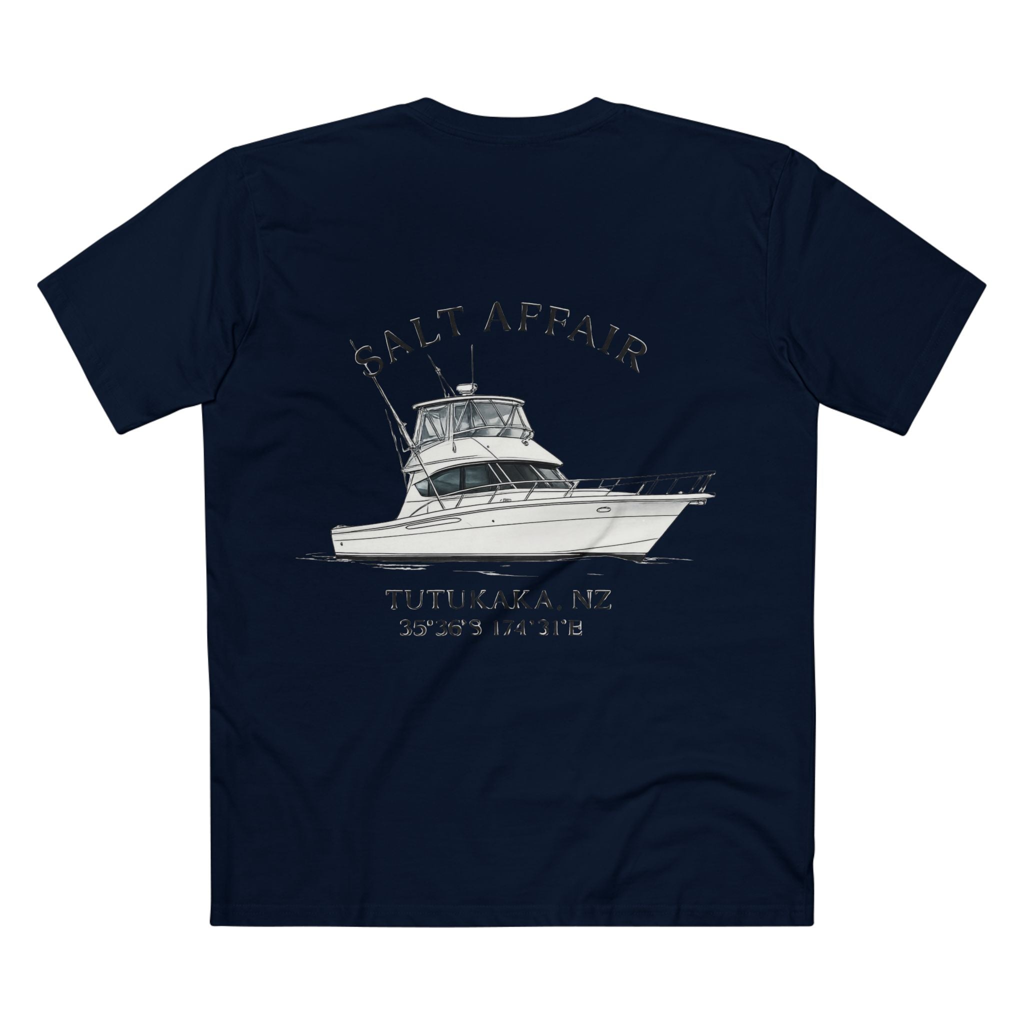 Custom Boat Artwork T-Shirt — Your Boat, Your Story | NZ Made to Order